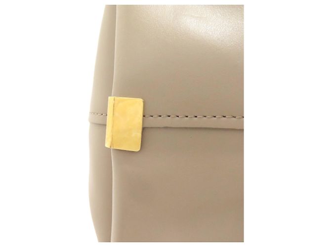 Chloé C Logo Tote Bag aus grauem Leder - Ansicht 10