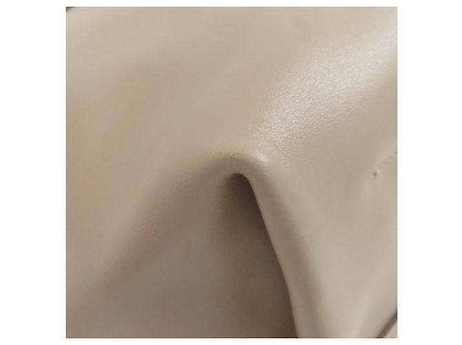 Chloé C Logo Tote Bag aus grauem Leder - Ansicht 12