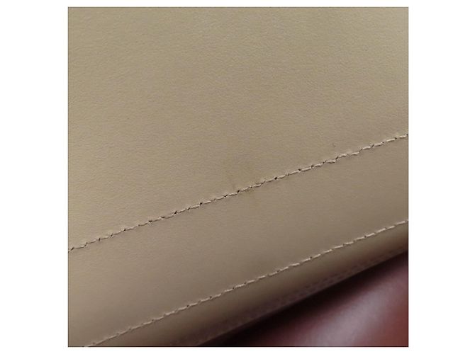Chloé C Logo Tote Bag aus grauem Leder - Ansicht 7