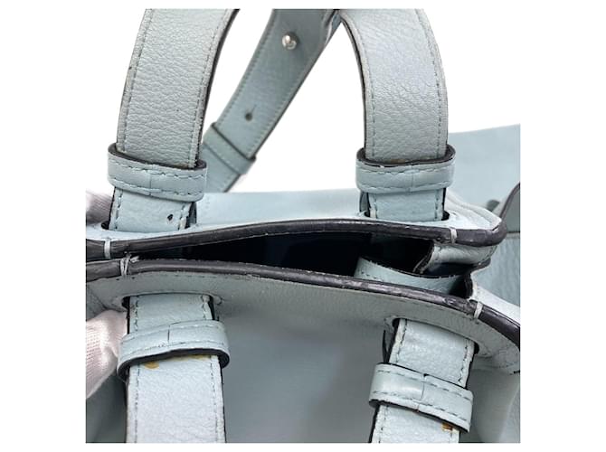 Borsa Loewe Hammock 2-Way Blu chiaro - vista 19