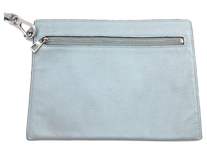 Borsa Loewe Hammock 2-Way Blu chiaro - vista 7