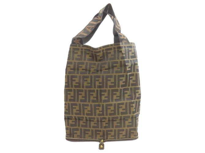 Fendi Zucca Pattern Eco Bag Tote Braun - Ansicht 2