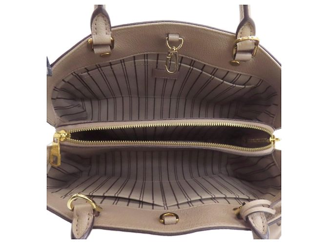 Borsa Louis Vuitton Montaigne MM Taupe - vista 5
