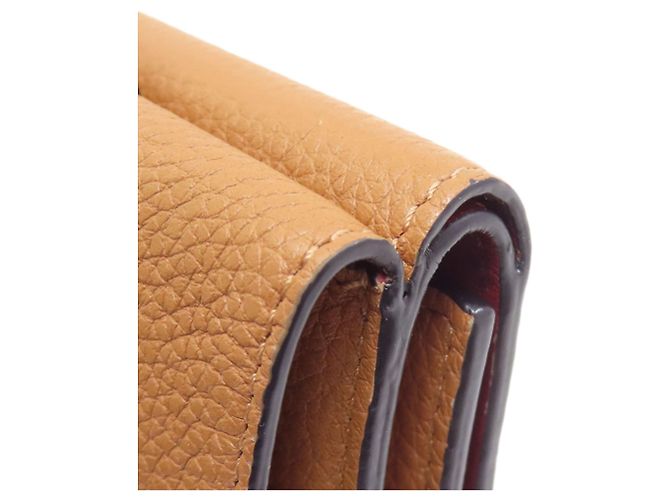Loewe Anagram Tri-fold Leather Wallet Brown - view 13