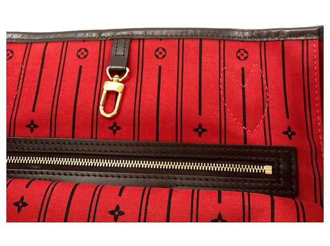 Borsa Tote Louis Vuitton Neverfull MM Damier ebene - vista 10
