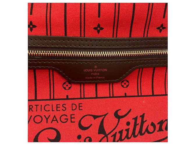 Borsa Tote Louis Vuitton Neverfull MM Damier ebene - vista 6