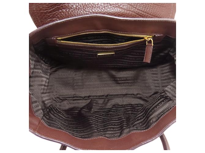 Borsa Tote Prada BR3116 Logo Marrone - vista 5