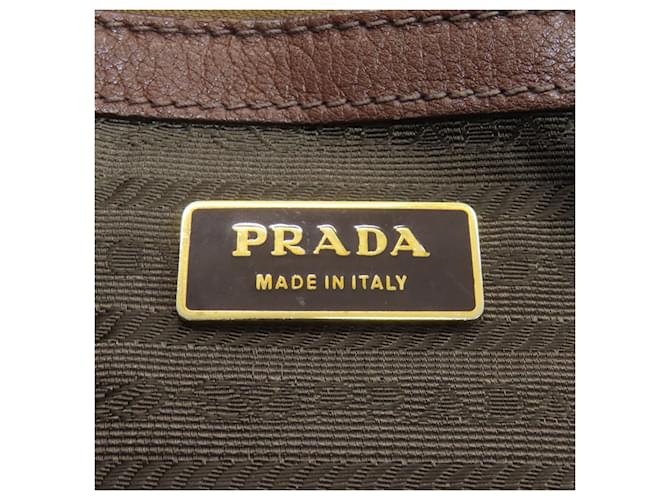 Borsa Tote Prada BR3116 Logo Marrone - vista 6