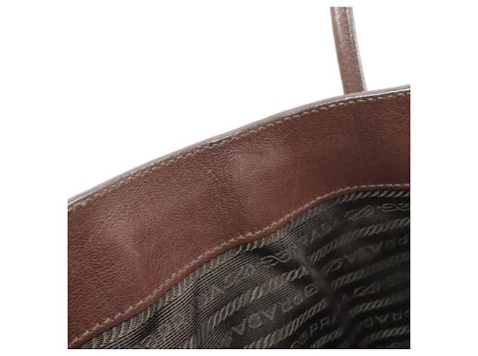 Borsa Tote Prada BR3116 Logo Marrone - vista 9