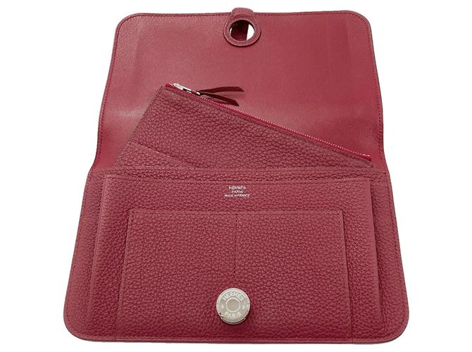 Hermès Hermes Dogon GM Long Wallet Rot - Ansicht 4
