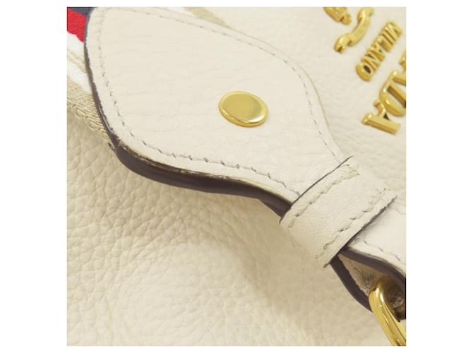Borsa a tracolla con logo Prada Bianco - vista 14