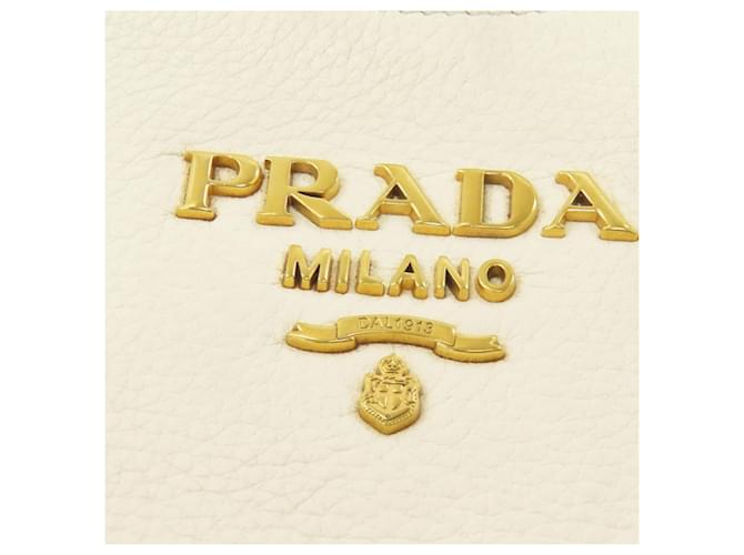 Borsa a tracolla con logo Prada Bianco - vista 8