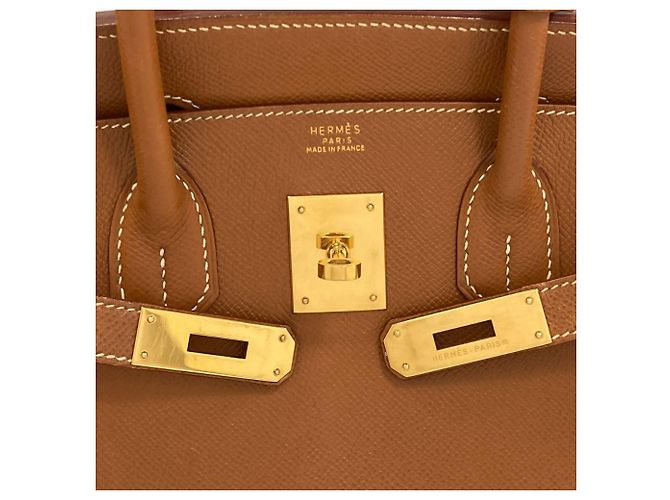 Hermès Borsa Hermes Birkin 30 Gold D'oro - vista 24