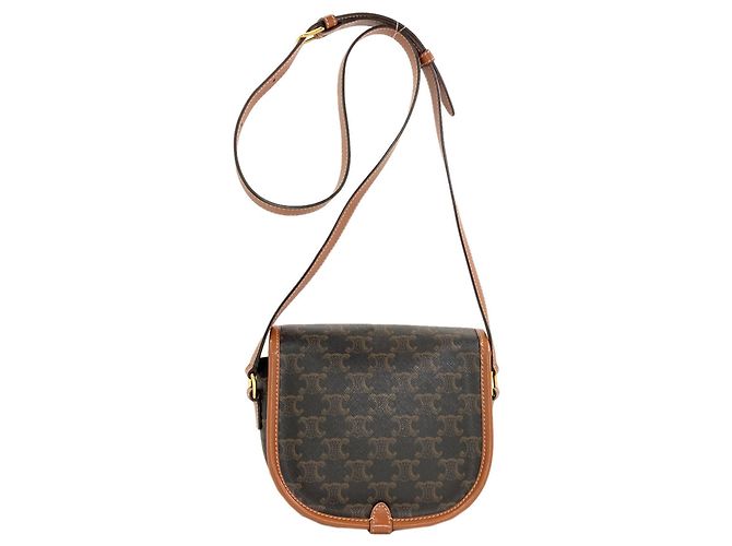 Céline Celine Triomphe Schultertasche Braun - Ansicht 2