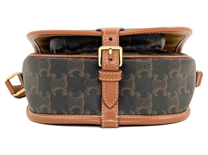 Céline Celine Triomphe Schultertasche Braun - Ansicht 4