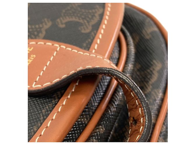 Céline Celine Triomphe Schultertasche Braun - Ansicht 9