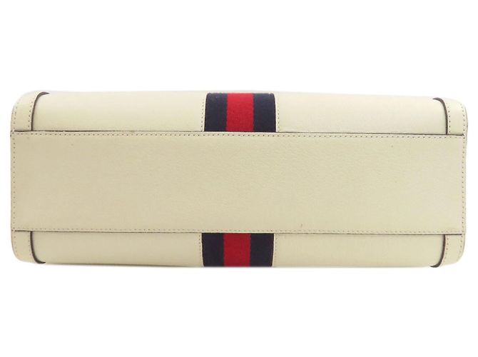 Gucci Ophidia 2-Way Handtasche Weiß Rot Marineblau - Ansicht 4