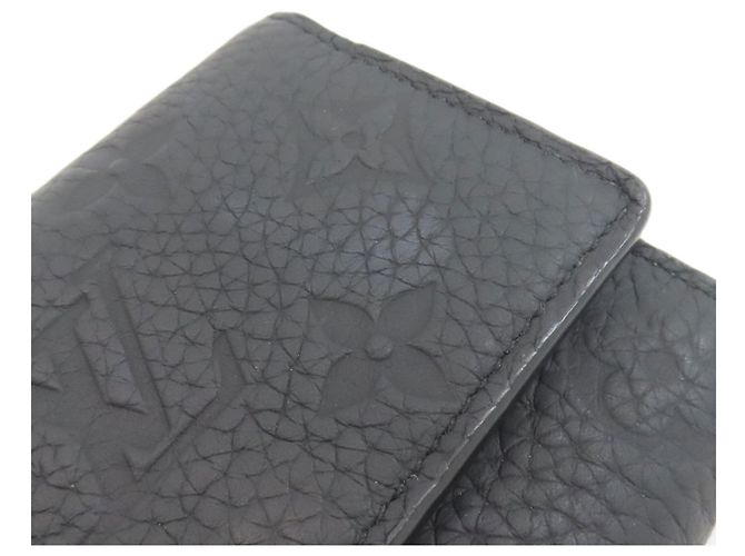 Louis Vuitton Taurillon Leder Tri-fold Wallet Monogramm - Ansicht 17