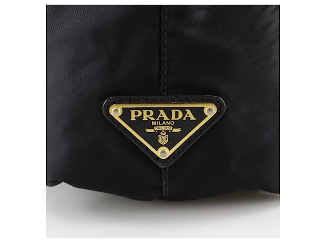 Borsa a mano Prada PRADA Logo Ribbon Nero - vista 15