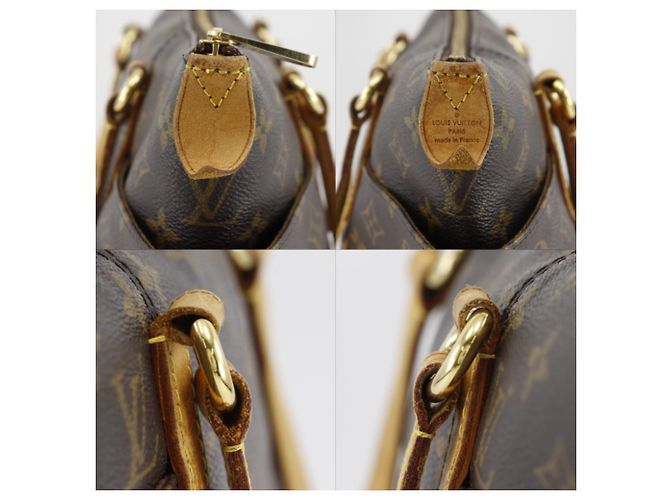 Borsa Tote Louis Vuitton Totally PM M56688 Marrone Monogramma - vista 13