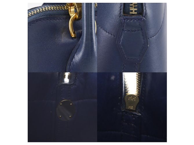 Hermès Borsa Hermes Bolide 31 in Blue Marine Blu navy - vista 10