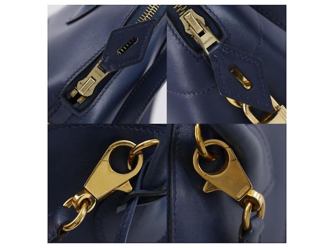 Hermès Borsa Hermes Bolide 31 in Blue Marine Blu navy - vista 11