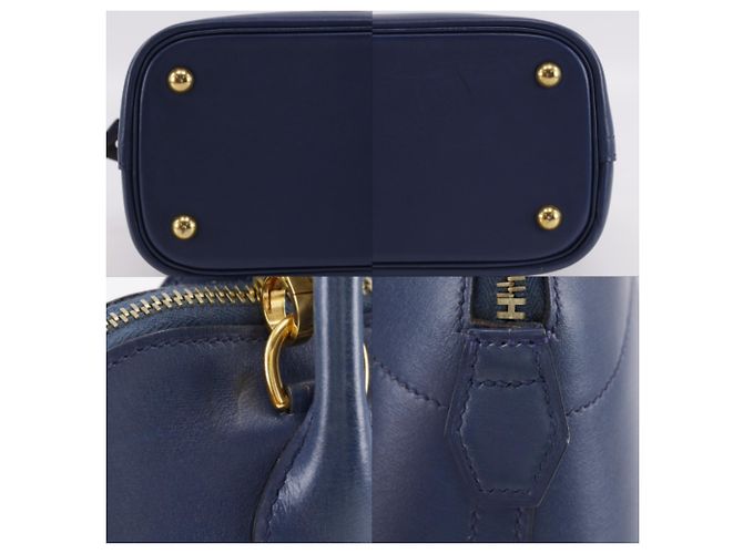 Hermès Borsa Hermes Bolide 31 in Blue Marine Blu navy - vista 12