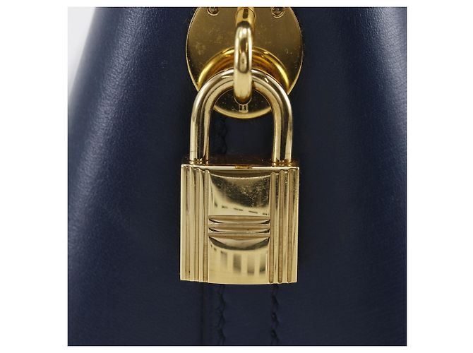 Hermès Borsa Hermes Bolide 31 in Blue Marine Blu navy - vista 16