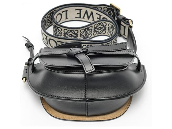 Borsa a tracolla mini Loewe Gate Dual Nero - vista 4