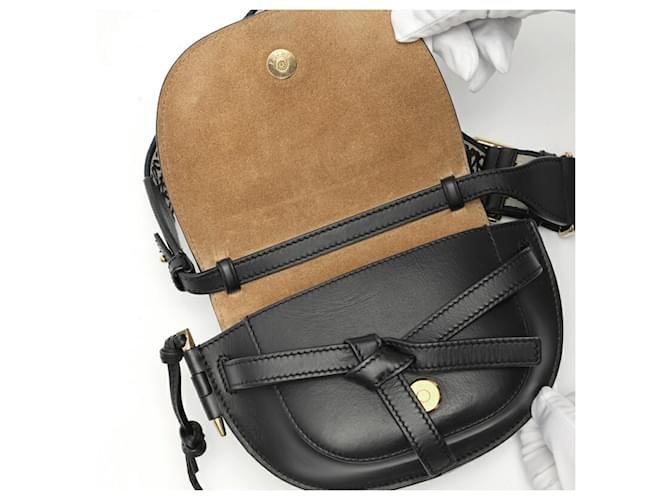 Borsa a tracolla mini Loewe Gate Dual Nero - vista 6
