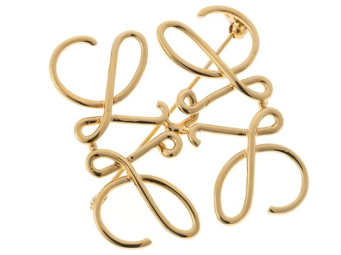 Spilla Anagramma Loewe Dorata D'oro - vista 2