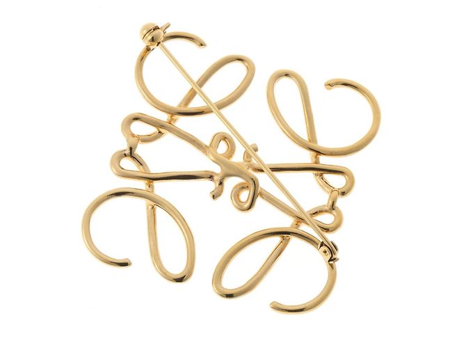 Spilla Anagramma Loewe Dorata D'oro - vista 3