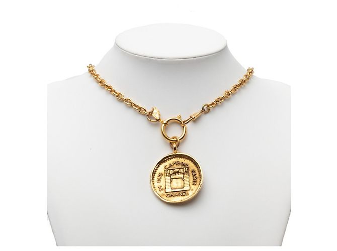 Chanel 31 RUE CAMBON Cambon Vintage Rogue Chain Necklace D'oro - vista 6