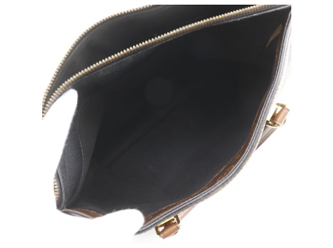 Borsa Louis Vuitton Pallas MM Marrone Nero Monogramma - vista 6