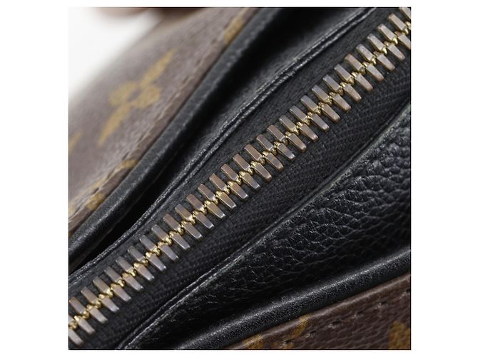 Borsa Louis Vuitton Pallas MM Marrone Nero Monogramma - vista 9