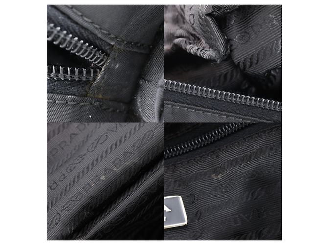 Borsa Tote in Nylon Nero Prada - vista 10