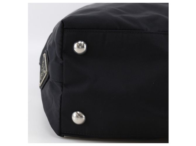 Borsa Tote in Nylon Nero Prada - vista 13
