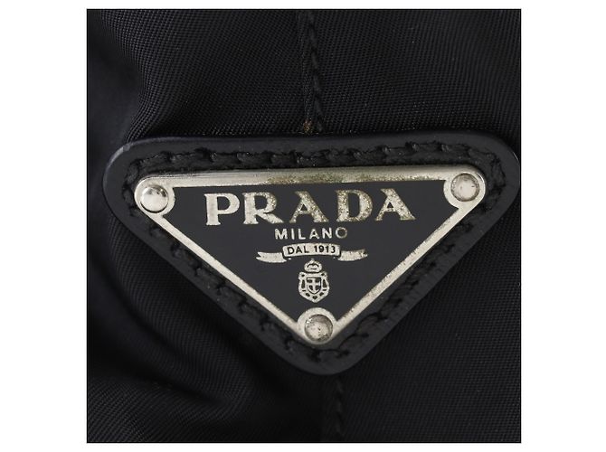 Borsa Tote in Nylon Nero Prada - vista 17