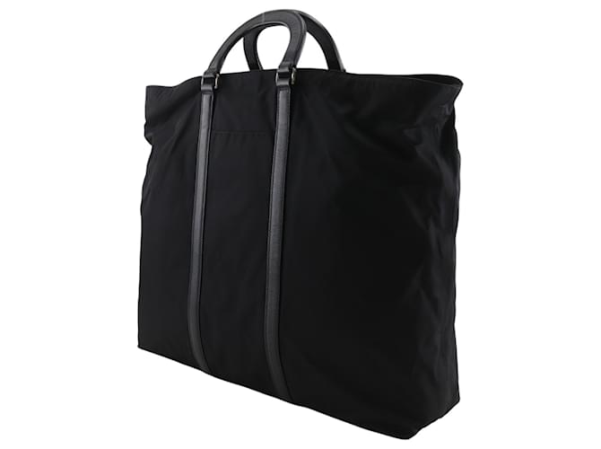 Borsa Tote in Nylon Nero Prada - vista 2