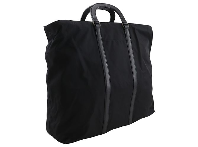Borsa Tote in Nylon Nero Prada - vista 3