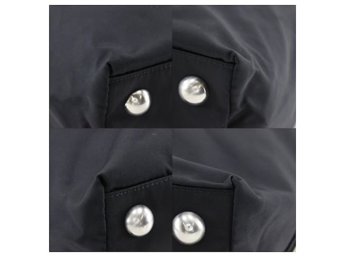 Borsa Tote in Nylon Nero Prada - vista 4