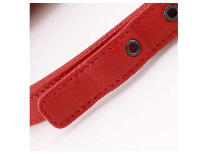 Borsa a Spalla Bottega Veneta Intrecciato Rosso - vista 15