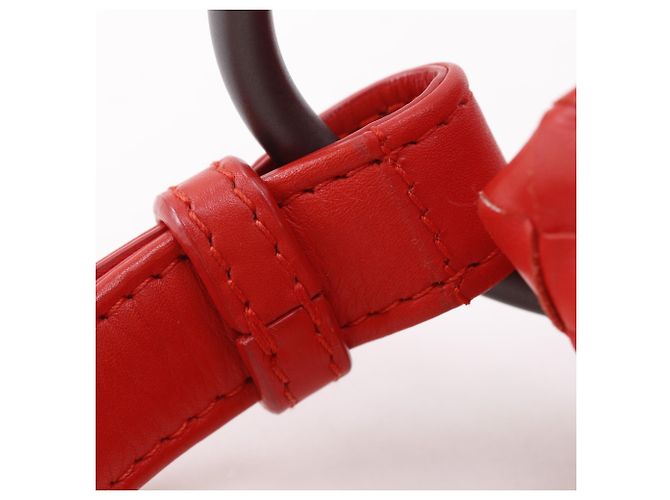 Borsa a Spalla Bottega Veneta Intrecciato Rosso - vista 16