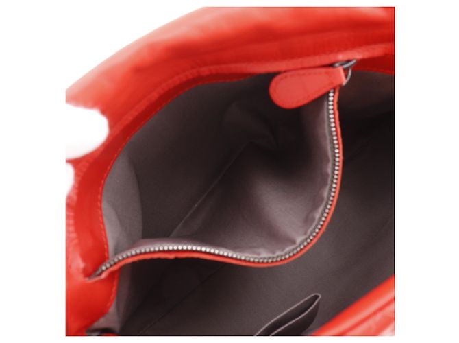 Borsa a Spalla Bottega Veneta Intrecciato Rosso - vista 6