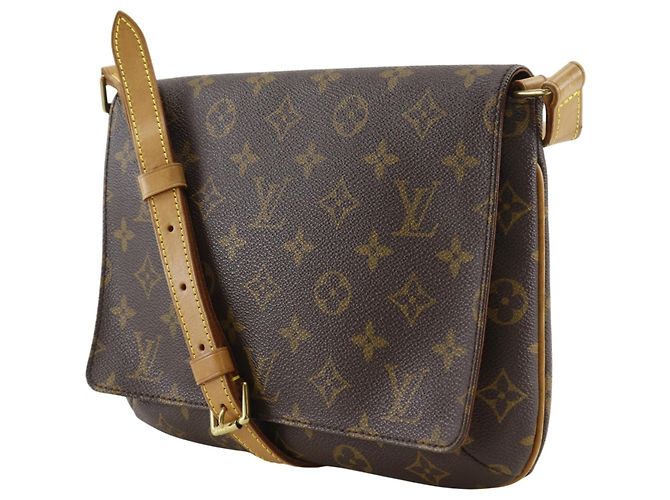 Borsa a tracolla Louis Vuitton Musette Tango Marrone Monogramma - vista 2
