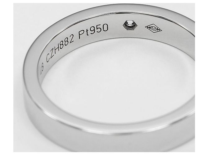 Cartier C de Engraved Ring aus Platin - Ansicht 6