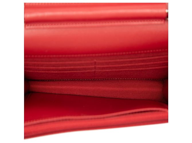 Borsa a Spalla Chanel Coco Mark Timeless Classic Chain Rosso - vista 4