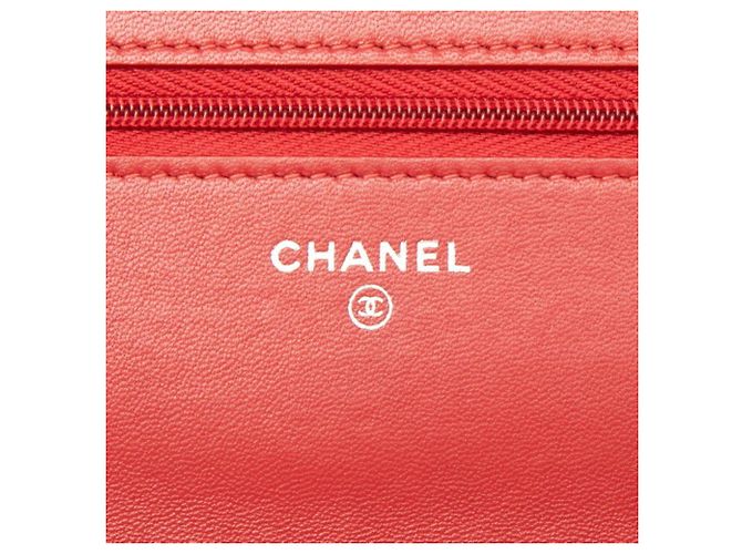 Borsa a Spalla Chanel Coco Mark Timeless Classic Chain Rosso - vista 5