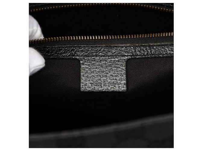Borsa Tote Gucci GG Canvas Nero - vista 5