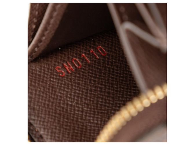 Monedero Zippy Damier Louis Vuitton Castaño - vista 6